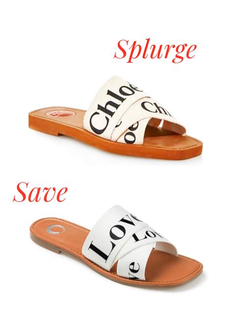 chloe logo slide sandal dupe|chloe dupe.